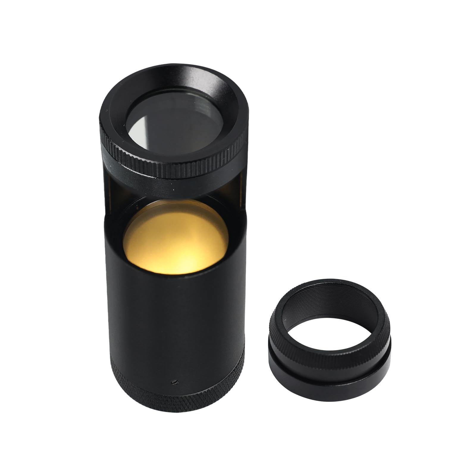 Handheld LED Polariscope Optical Glass Double Lens Design 28mm Diameter Loupe Magnifier Jeweler with Built-in Illumination Gemologist Gemstone Tester Tool