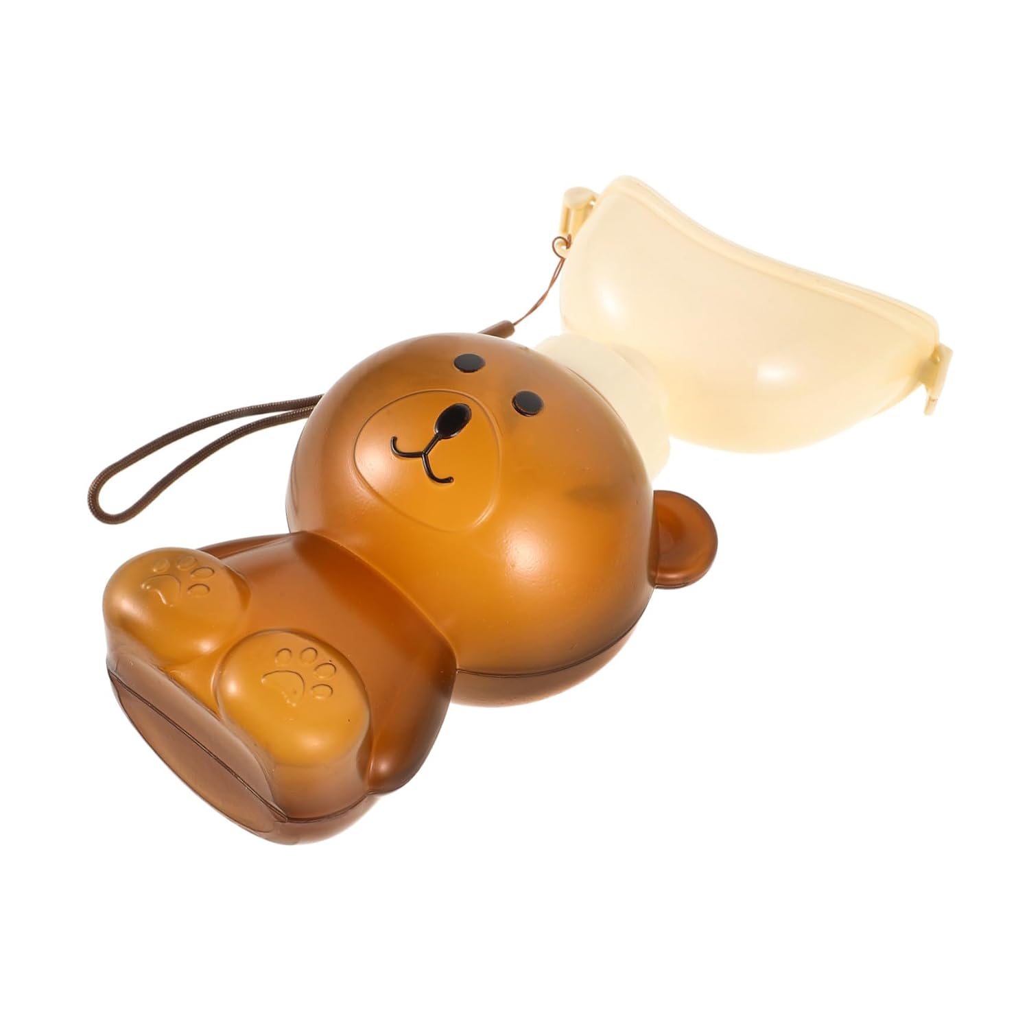 Portable Bear-Shaped Travel Potty for Leakproof Reusable Urinal Bottle with Sturdy Smooth Surface Design Easy to Clean and Carry for Car and Emergency Use