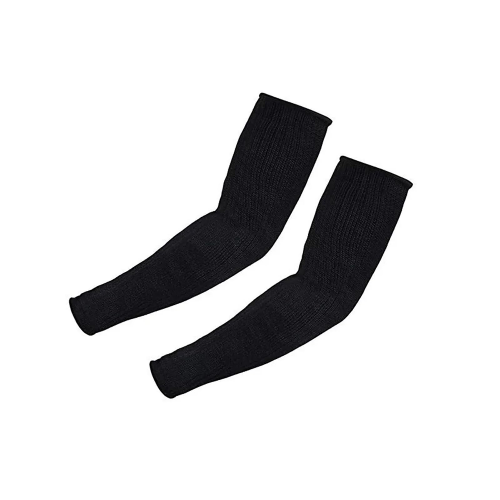 Guantes de Seguridad anticorte Guante de Seguridad for Brazo de Trabajo, Guante de Seguridad antiperforación, Resistente a Cortes, Nivel 5, for construcción, Vidrio, 1 par(Black-Straight,45CM)