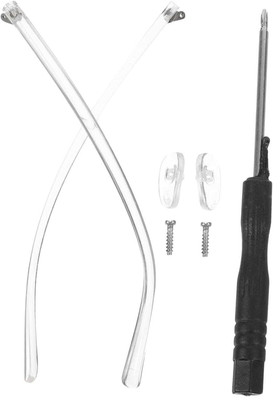 SECFOU 4pairs Eyeglasses Arm Replacement Retro Temple Repair Kit Comfortable and Eyewear Accessory for Sunglasses and