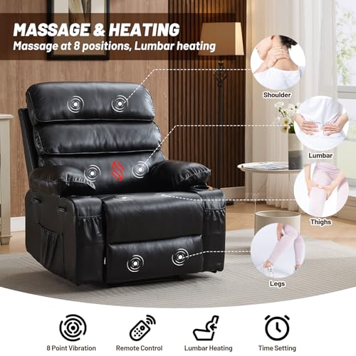 Sillón Plegable Ergonómico Negro miniatura 4