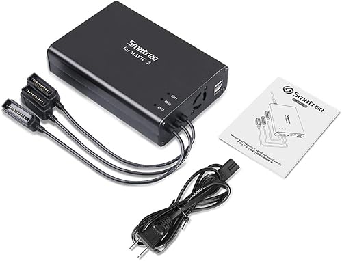 Miniatura 7 de Smatree Cargador de batería Mavic 2 Pro, concentrador de cargador de batería inteligente rápido 5 en 1 (carga 3 baterías y 2 puertos USB