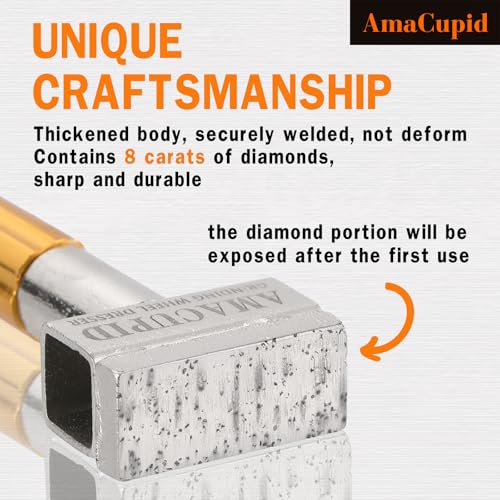 AmaCupid Schleifstein Abrichter. Diamant-Abrichtwerkzeug. Schärft die Schleifflächen von Keramikschleifscheiben aus Siliziumkarbid und Aluminiumoxid
