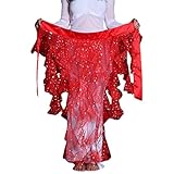 traje oriental para hombre Diseño de arco, cola de zorro de curva irregular, encarna la figura agraciada, lentejuelas de flores de nieve, colorido, brillante por completo. Malla en forma de panal, ligera y transpirable, vuelo elegante