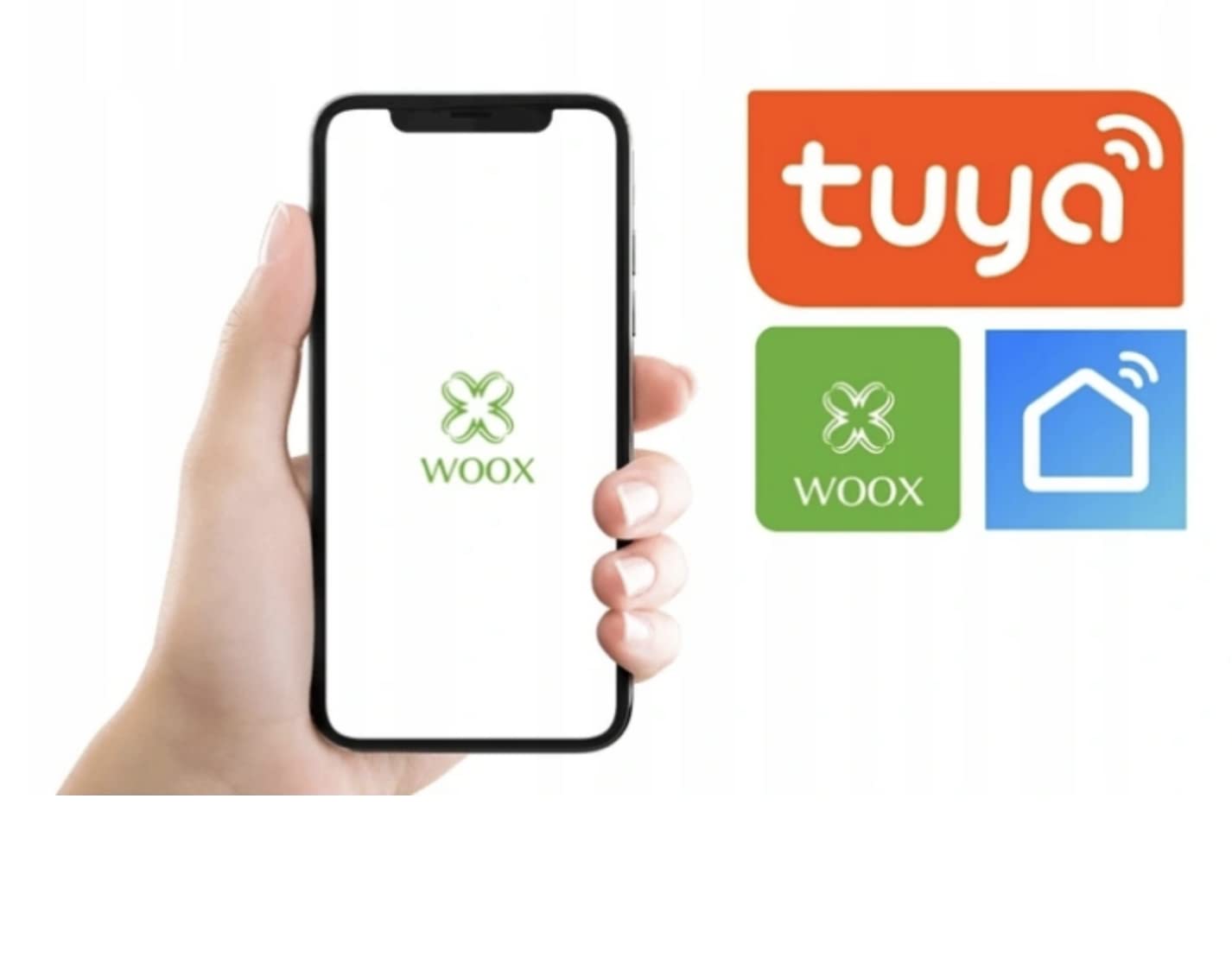 WOOX 741617 Wewnętrzna kamera WiFi Smart PTZ HD 360°, R4040 Biały