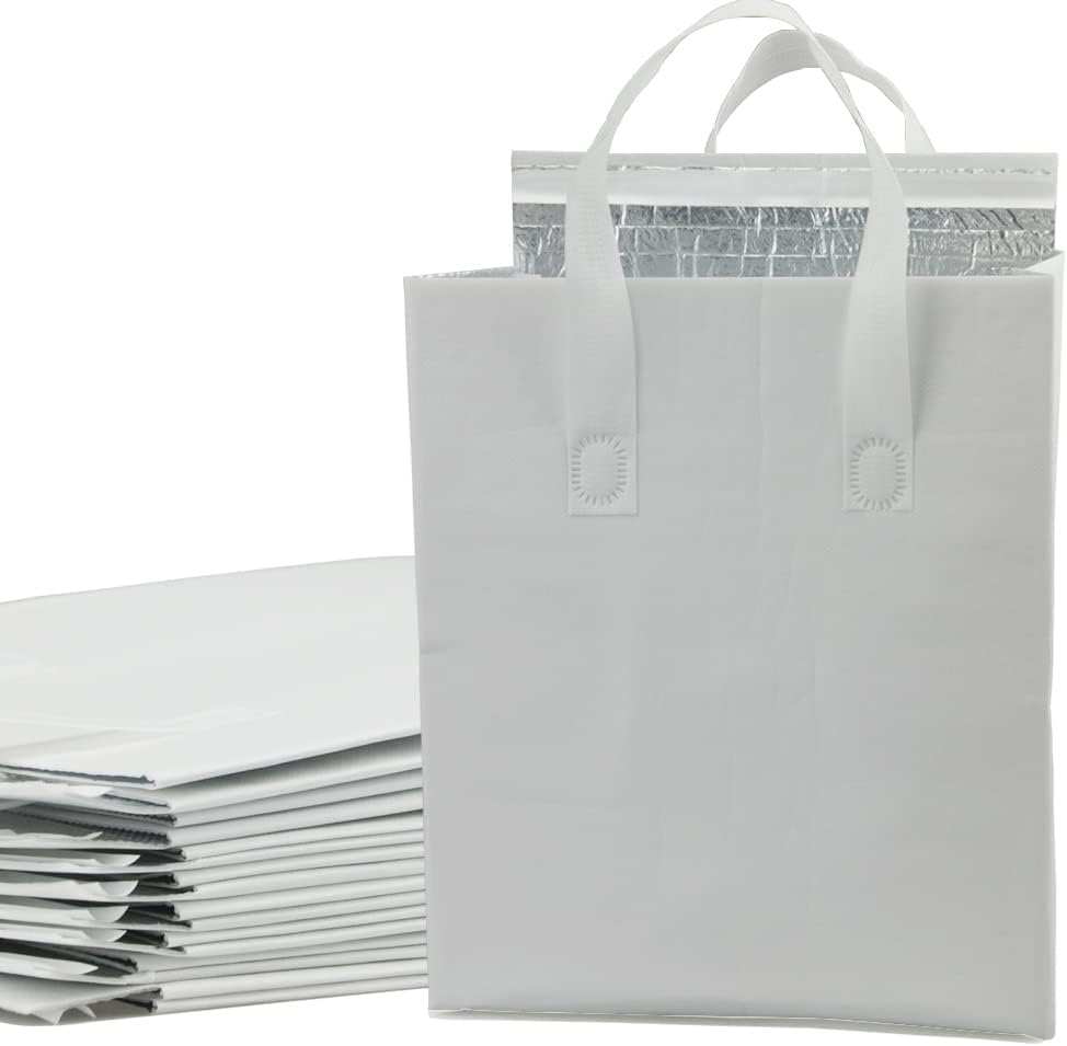 AIVYGDEN Insulated Take Out Bags, Thermal Insulation Food Bag for Coffee, Milky Tea, Take-away Dinner, Fresh Seafood, Cold or Warm Food