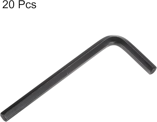 Miniatura 3 de HARFINGTON 20pcs Llave hexagonal 0.236 in métrica CR-V L en forma de cabeza hexagonal herramienta de reparación