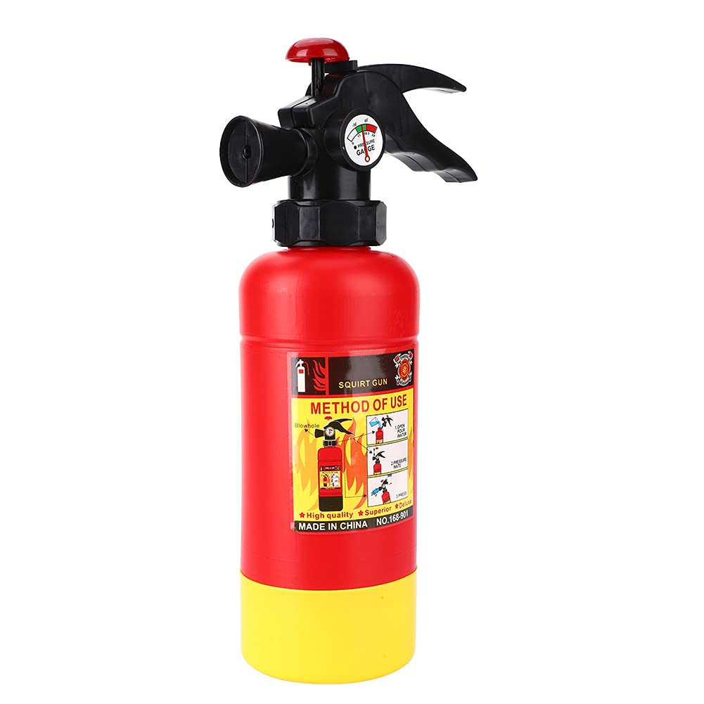 Tbest Kids Fire Extinguisher Toy Small Mouth Water Gun Air Pressure Beach Toys for Children, Environmental Plastic Material Kids Fireman Extinguishers for >3 Years Old