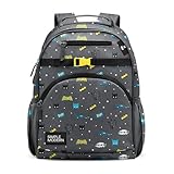 Simple Modern Large DC Comics Batman Kids Backpack for School Girls and Boys | Elementary Backpack for Teen | Fletcher Collection | Kids - 16' tall | Batman POW!