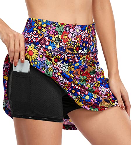 Fulbelle Tennis Skirts for Women with Pockets High Waisted Athletic Golf Skorts Skirts