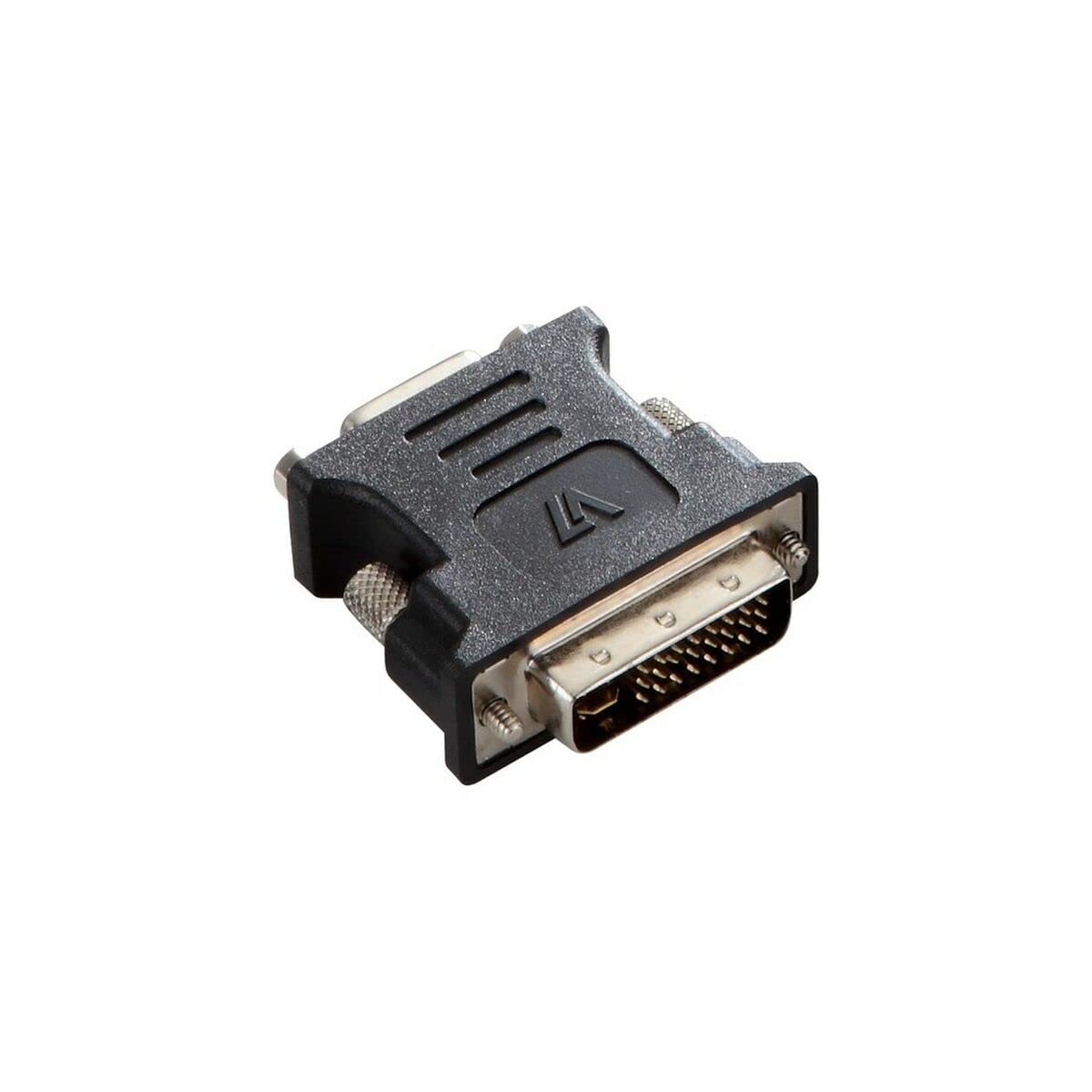 V7 DVI-I Dual Link to VGA Male to Female Adapter - Black