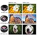 Phone Camera Lens, CESCOM 9 in 1 Cell Phone Camera Lens Kits, 25X Telephoto Zoom Lens, 20X Macro Lens, 120° Wide Angle Lens, 198° Fisheye Lens for iPhone 11 Pro/X/XR/XS Max/8+/7, Google and Android.