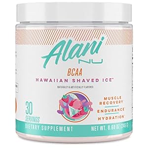 Alani Nu BCAA Hawaiian Shaved Ice | Branch Chain Essential Amino Acids | 2:1:1 Formula | Supplement Powder | Muscle Recovery Vitamins for Post-Workout | 30 Servings