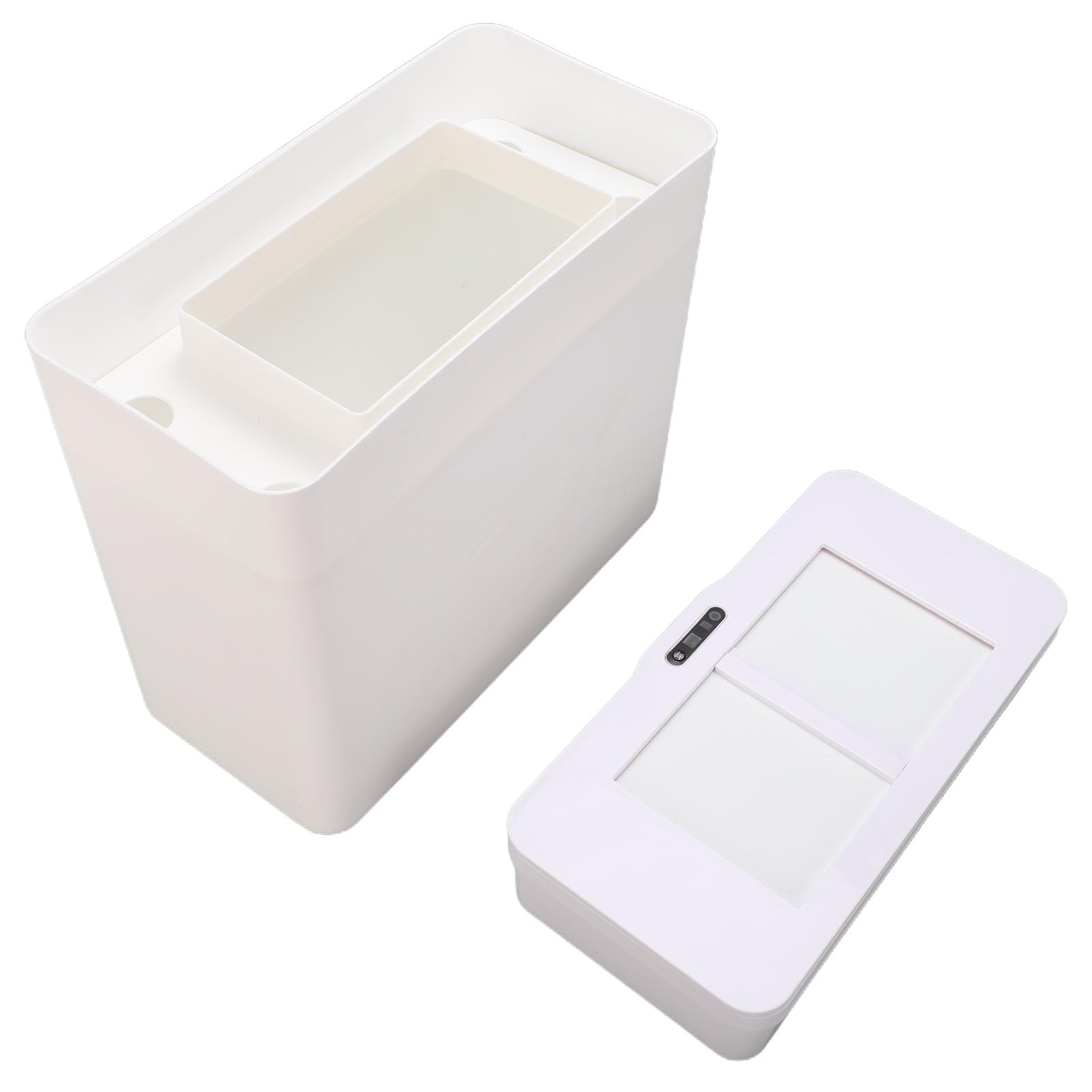 Brrnoo Cubo de Basura con Sensor de Movimiento — Papelera Automática sin Contacto con Sensor Infrarrojo, Tapa Silenciosa y Diseño Antisalpicaduras — Ideal para Baño, Oficina y cocina.