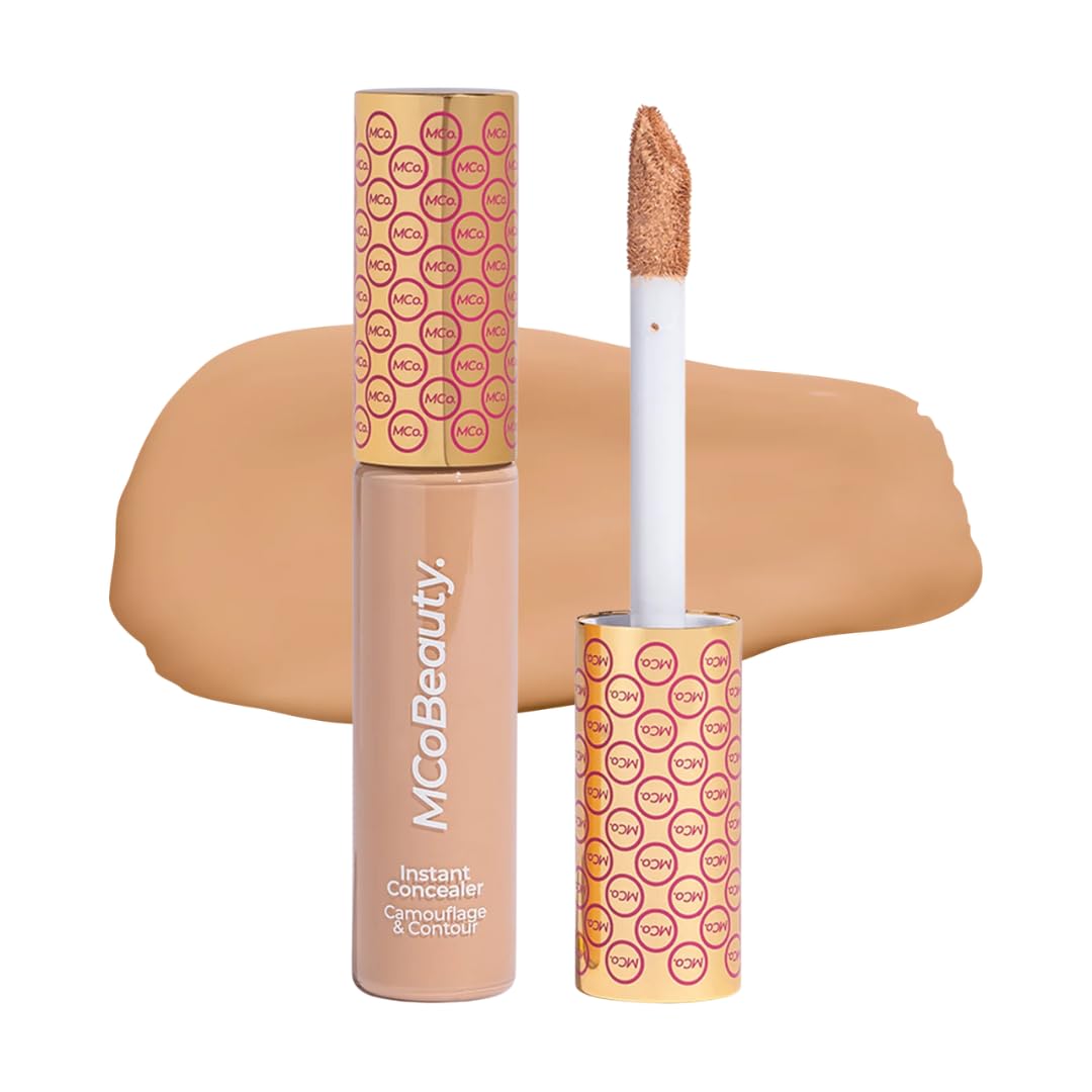 MCoBeauty Instant Concealer Camouflage & Contour, Medium Beige, Perfecting Contour with Flawless Coverage, Vegan, Cruelty Free Cosmetics
