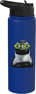 Brazil Flag Brazilian Roots Brasilian Pride Brasil Stainless Steel Insulated Water Bottle