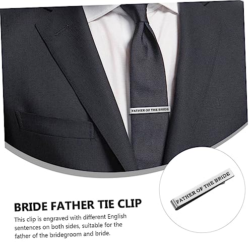Alfiler de corbata de acero titanio en color silver para hombre 2