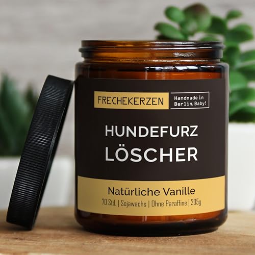 Lustige Duftkerze mit Spruch für Hunde Besitzer & Liebhaber | Handgemacht aus Sojawachs | In Geschenkbox | Nachhaltiges Valentinsgeschenk, Gast Geschenk Hundehalter Dog Lovers |Vanille