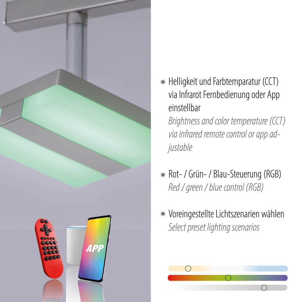 LED Deckenleuchte Spotleiste dimmbar Smarthome Fernbedienung 73cm warmweiß | Fernbedienung, Smart Home Tuya