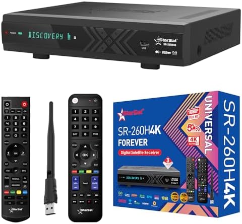 مستقبل ستالايت الرقمي فوريفر SR-260H4K من ستارسات، 4K الترا HD، 1...