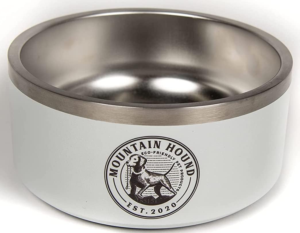 Mountain Hound Stainless Steel Dog Bowls, Non Slip Dog Bowls for Food & Water, Easy to Clean, Food Grade, BPA Free & Dishwasher Safe,…