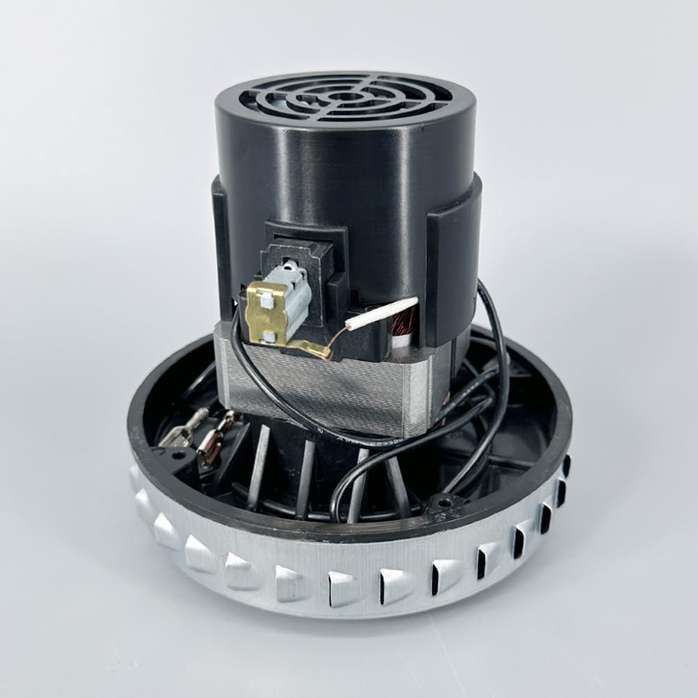 Motor de Aspiradora de 1400 W, Silencioso, Diámetro de 130 Mm, Repuesto para Uso Doméstico y Comercial.