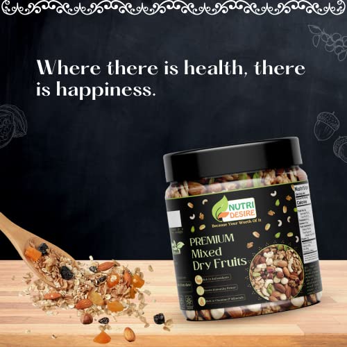 Image of Nutri Desire Combo Pack Of Healthy Mix Dry Fruits| 500 Grams Each| Total Weight 1 Kg [Jar Pack], Fresh
