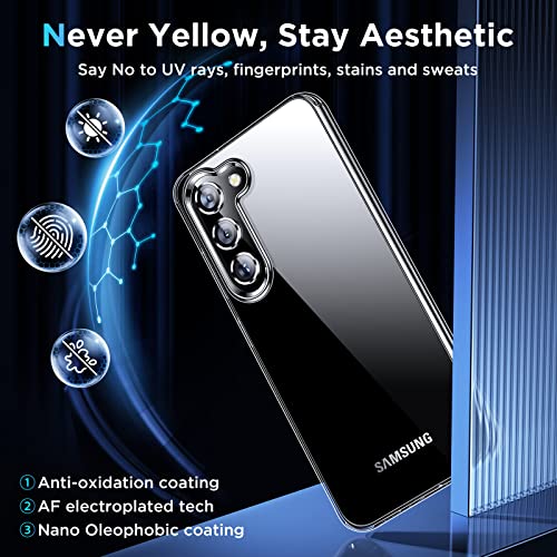 Simtect Crystal Clear For Samsung Galaxy S23 Case [Never Yellow] [10Ft Military Drop Protection] Galaxy S23 Case Soft Tpu Slim Fit Yet Protective Phone Case For Samsung S23 5G 6.1" Cover - Clear #TOP2
