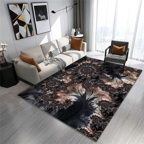 Alfombra de patrón rectangular fácil de lavar para mantener limpio el cuarto del niño 2