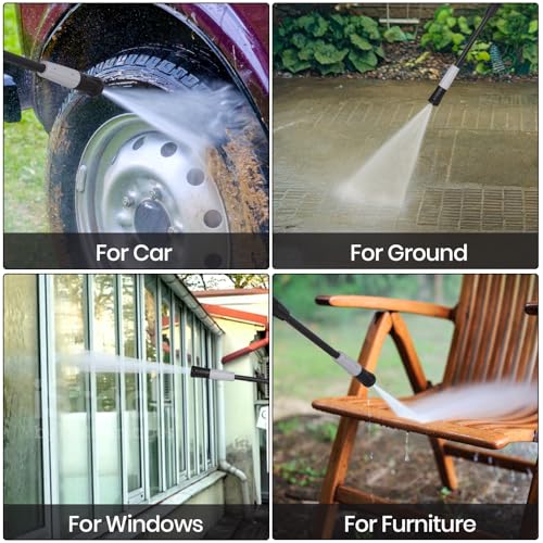 Pressure Washers 2000w 160Bar 7.5L/min Jet Washers Pressure Washers with Adjustable 600ML Foam Cannon &Nozzle Accessory,Power Washer for Patio Furniture,Garden,Home and Car 6 Pressure Washers 2000w 160Bar 7.5L/min Jet Washers Pressure Washers with Adjustable 600ML Foam Cannon &Nozzle Accessory,Power Washer for Patio Furniture,Garden,Home and Car - Image 6
