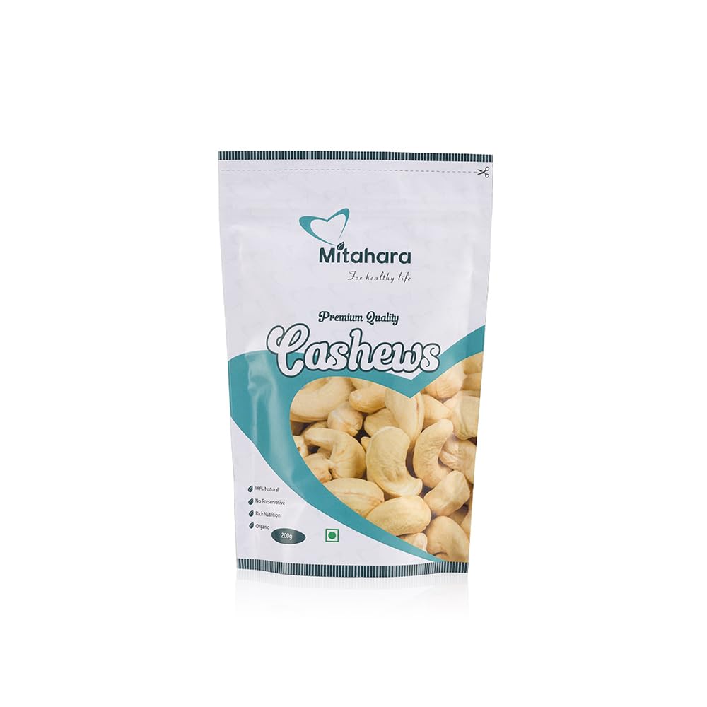MITAHARA FOR HEALTHY LIFE Premium 100% Natural Whole Imported Cashews 200G(W320)Real Crunchy Dry Fruits| Gluten Free|Source Of Minerals&Vitamins|Healthy Snacks (B0BS1DN9WW) Amazon Price History, Amazon Price Tracker