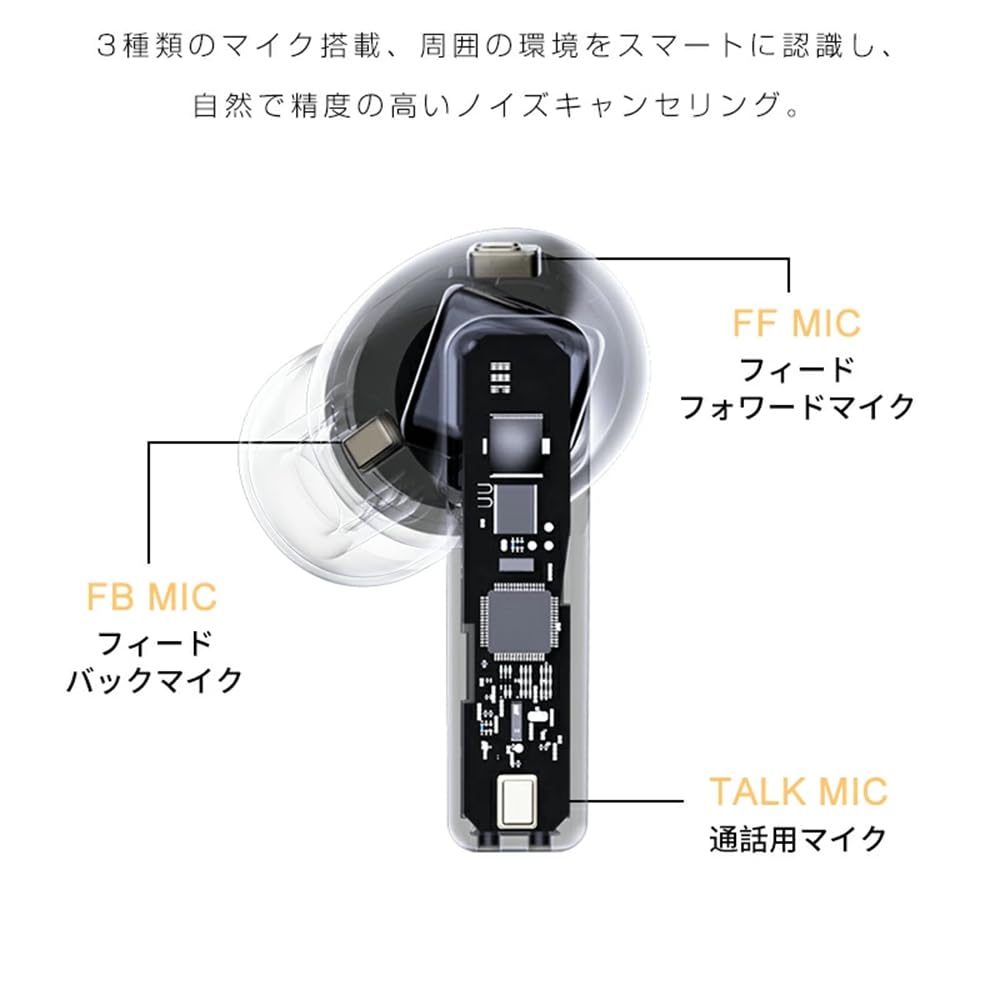 Amazon.co.jp: 集音器【2026年新モデル 1台2役】ワイヤレス イヤホン型