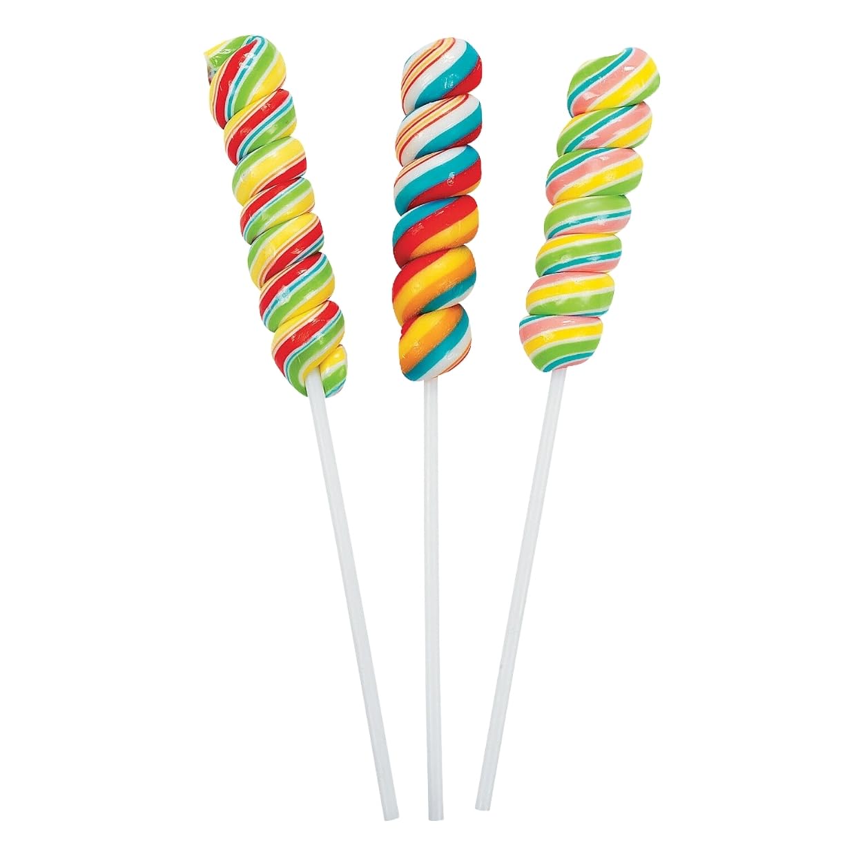 Rainbow Candy Lollipops (1-Pack of 12)