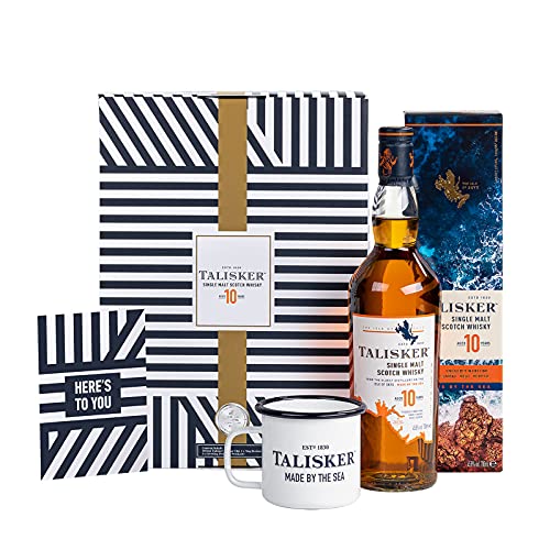 Talisker 10 Jahre | Single Malt Scotch Whisky | im hochwertigen Geschenkset | Preisgekrönter, aromatischer Bestseller…