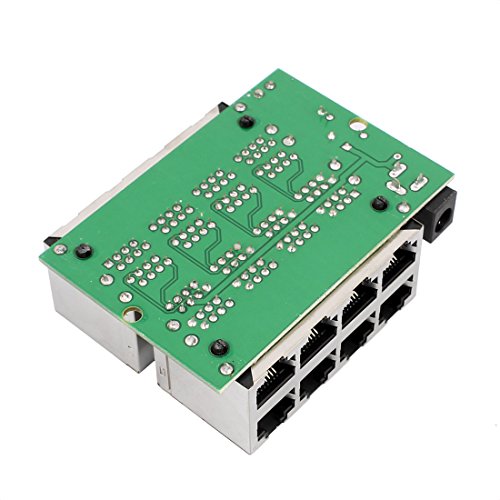 Aexit 8 LAN Network Adapters 2 Layer POE Ports Module Injector Power Over Ethernet Router para Cámaras IP miniatura 2