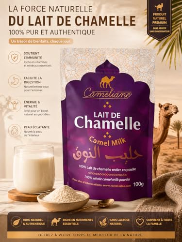 Lait de chamelle en poudre pour petit-déjeuner sain et digeste