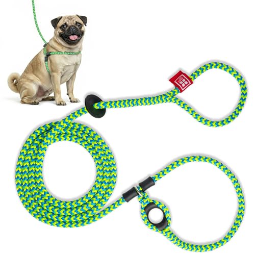 Image of Harness Lead Escape Resistant, Reduce Pull, Dog Harness, Small /Medium, 14-40 lb, Peacock (Blue /Lime)