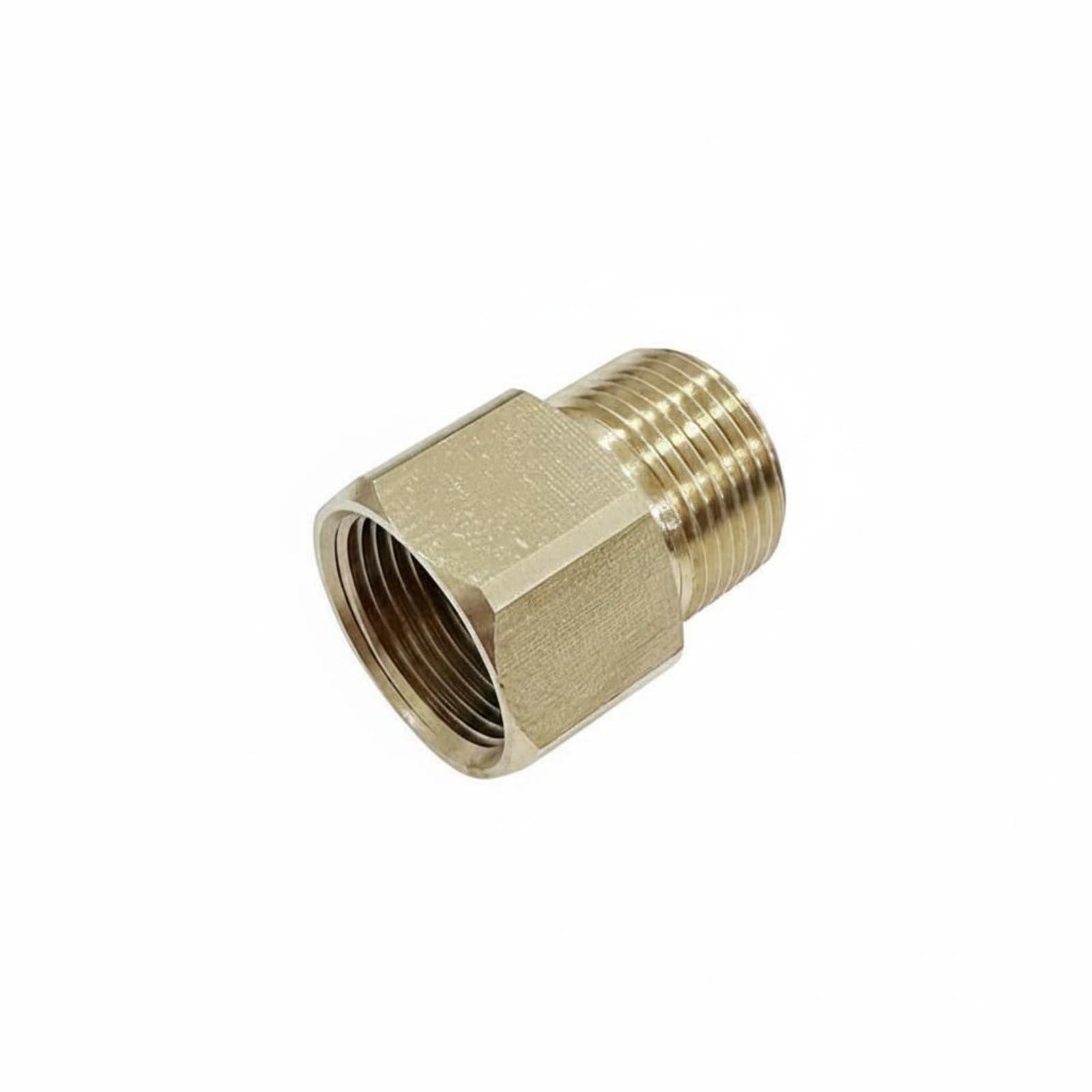 BNF®Pressure Washer Hose Adapter – Leak‑Proof M22 Male to Female Connector, M‑F M22‑15, Brass Construction, Nickel Finish, Fits Garden & Garage High‑Pressure Washers-image-6