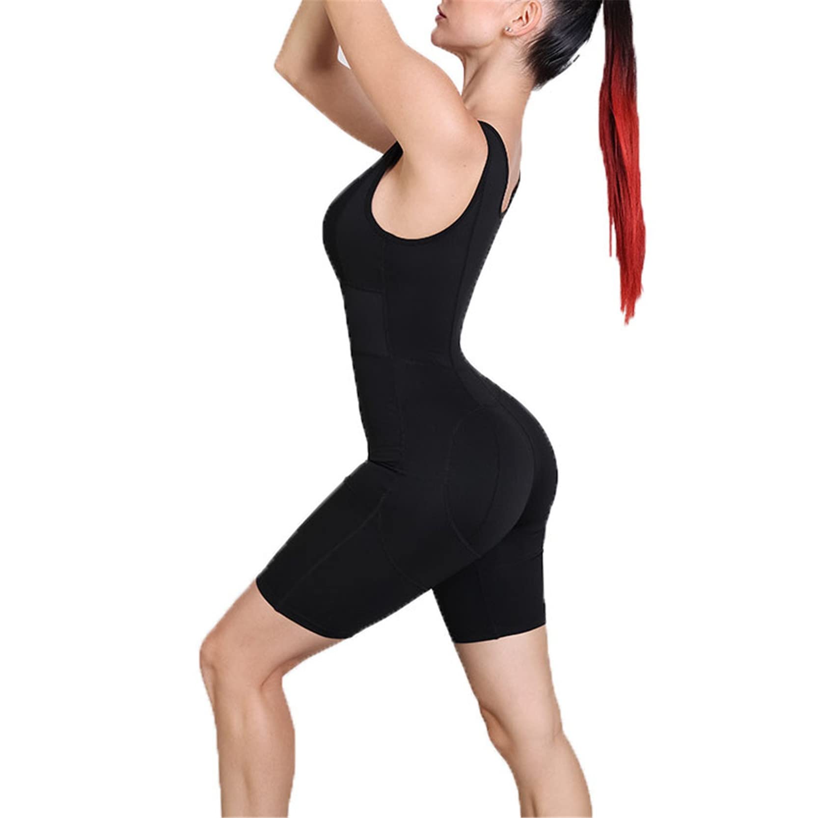 Seksowny kombinezon damski jednoczęściowy, uroczy bodycon body lato dekolt w kształcie litery V, bez rękawów, topy z wysoką talią z falbankami, z podwijaniem kolby, krótkie spodnie One Piece Jumpsuits Bodysuit Spor