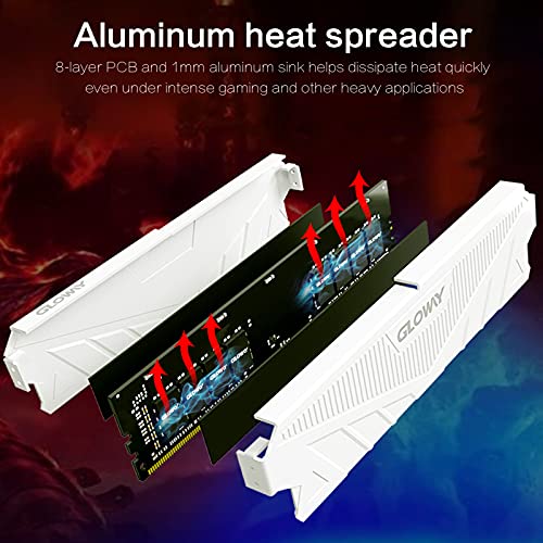 Gloway DDR4 Ram 32GB (2x16GB) 3200MHz(PC4-25600) CL18 1.35V 288