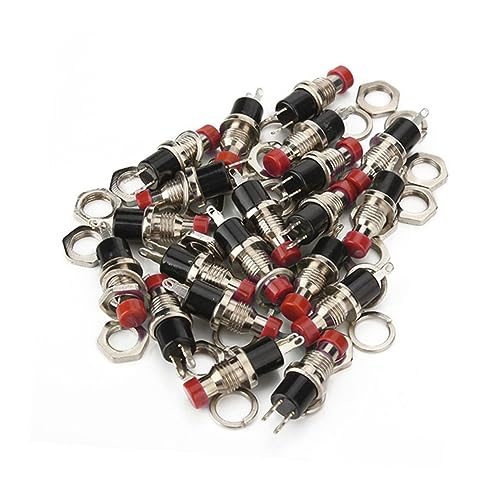 Interruptor botón mini rojo de 60 piezas tipo momentáneo para proyectos electrónicos y prototipos 4