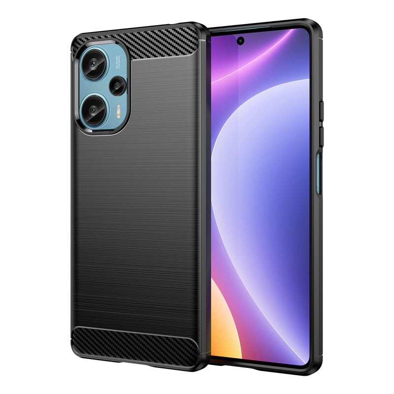 Image of Hybrid Carbon Fiber Back Case for Poco F5 5G (Black)