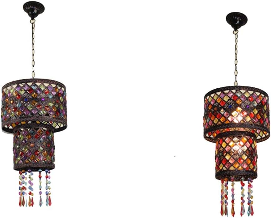 Bdeng Ceiling Lamp Living Room Decoration Arabic Style Retro Lamps and Lanterns Nightclub Western Food Cafe Bar Entrance Restaurant Art Chandelier,A