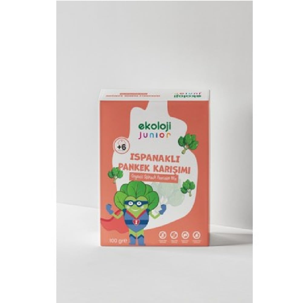 Ekoloji Market Organik Junior Glutensiz Pankek Karışımı Ispanaklı 100 gr