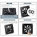 Xiaoqijia 120mm USB/DC Silent Cooling Fan - 5V/12V Dual Voltage, 6-Inch, 6-Speed Adjustment, Timed Cycle Switch - for Home Theater AV Cabinets, Server Racks, Cupboards, Pet Nests,Greenhouses, RVs