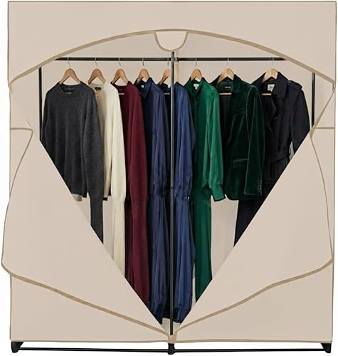 Miniatura 11 de HOLDN' STORAGE Armario Portátil - Capacidad de 50 Libras, Barra Interna de Metal Resistente, Cremallera y Ventana Transparente, Organizador de Ropa