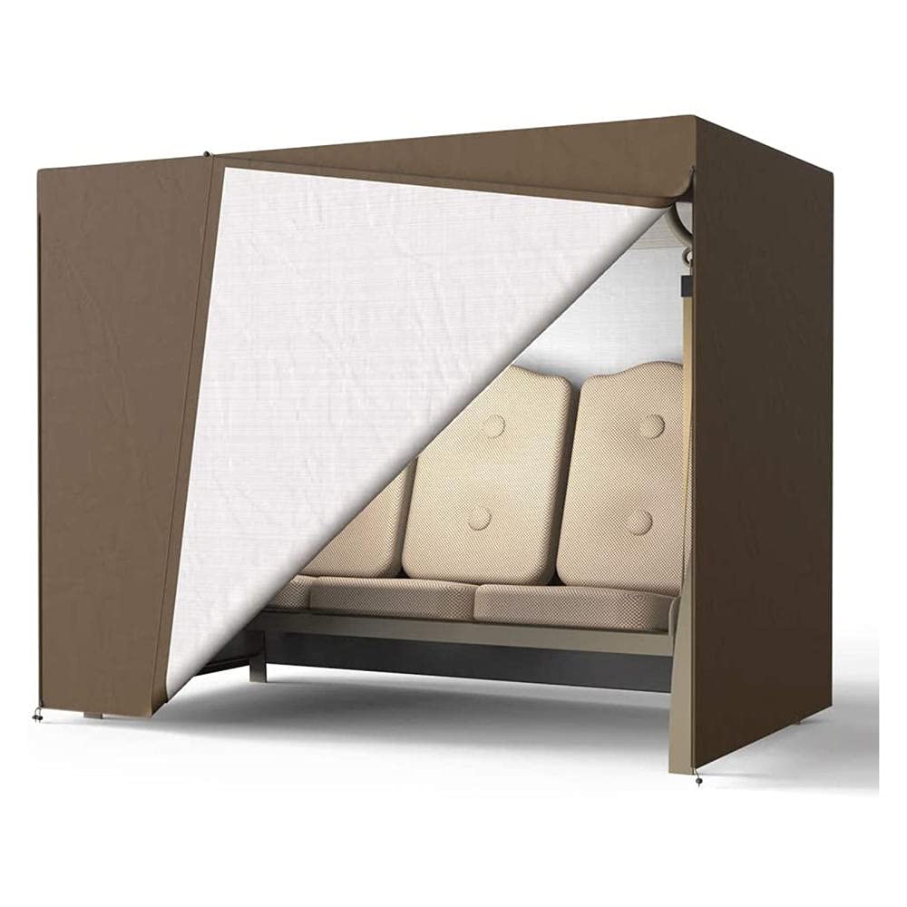 Funda Impermeable Para Columpio De Jardín 3 Plazas - Tela Oxford 210D, Con Cordón Ajustable, Tamaño 182x139x170 Cm