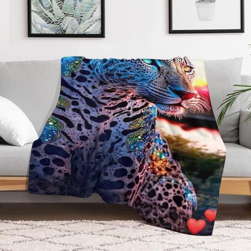 Couverture de canapé léopard pour des soirées cocooning chaleureuses