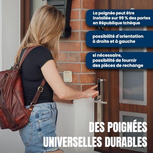 Serrure intelligente TTlock à empreinte et code pour menuiserie 92mm - 5