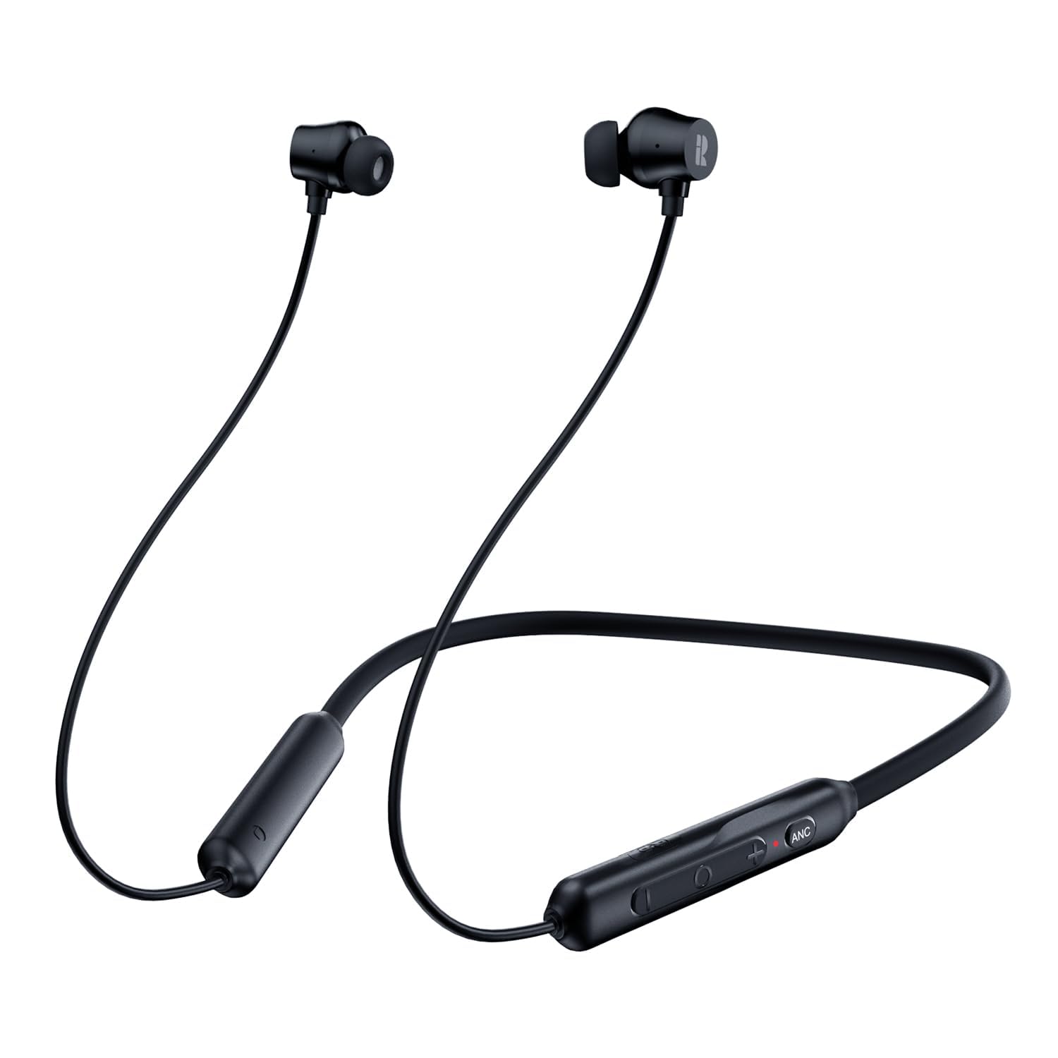 Active Noise Cancelling Headphones, Wireless In Ear Neckband Bluetooth Headphones with 3 AI Mics ENC, 60Hrs Playtime, V5.3 Magnetic Earbuds, Multipoint Connection Earphones for Work/Travel/Home/Office